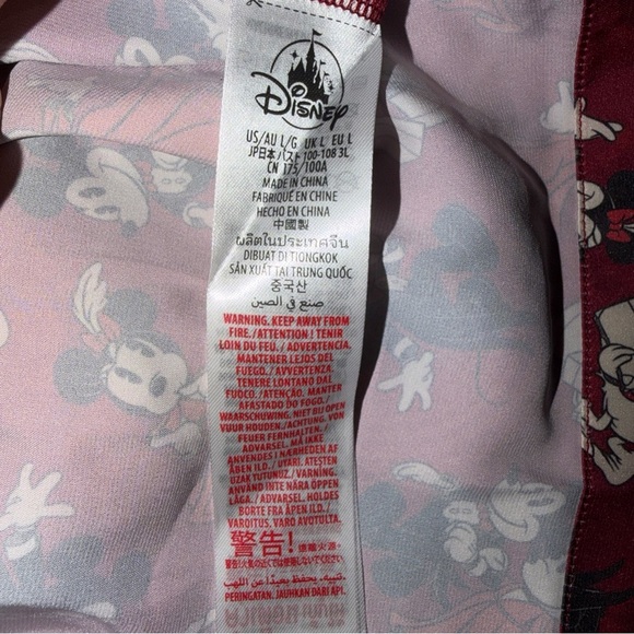 Disney Red and White Pajama Top - Picture 5 of 5